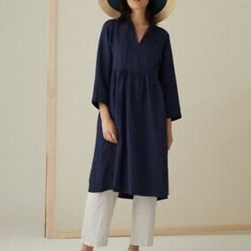 TOAST Garment Dyed Linen Dress NWT